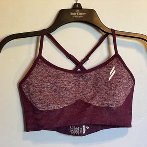 DOYOUEVEN Impact Seamless Crop and Leggings Size Medium - Plum